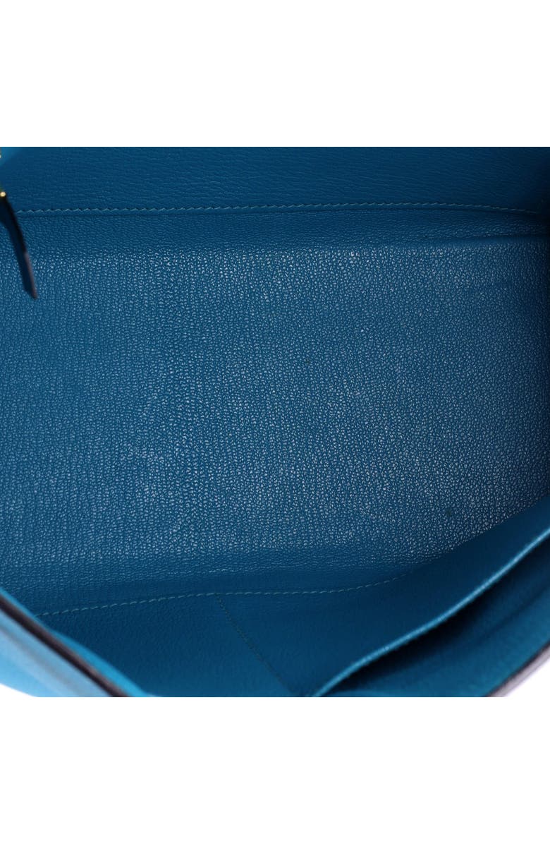 Pre-Owned Hermes Kelly Handbag Blue Togo with Gold Hardware 28, Alternate, color, Turquoise