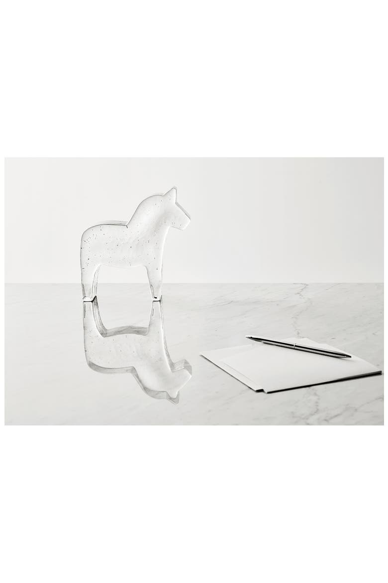 Medium Clear Horse Figurine, Alternate, color, CLEAR