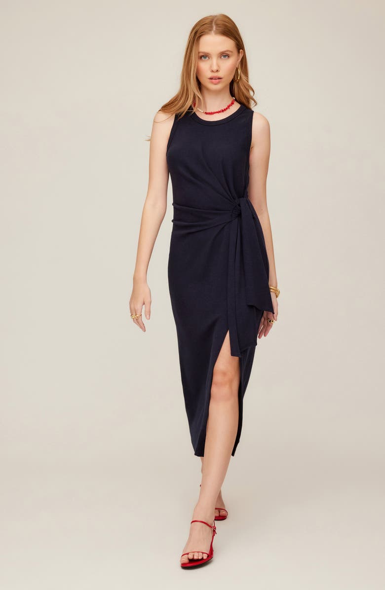 FIFTEEN TWENTY Maddie Side Knot Midi Dress, Alternate, color, 