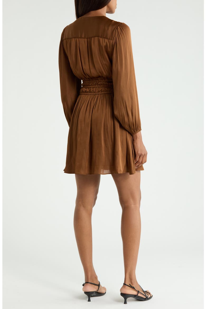 Calanthe Long Sleeve Dress, Alternate, color, DARK MOCHA