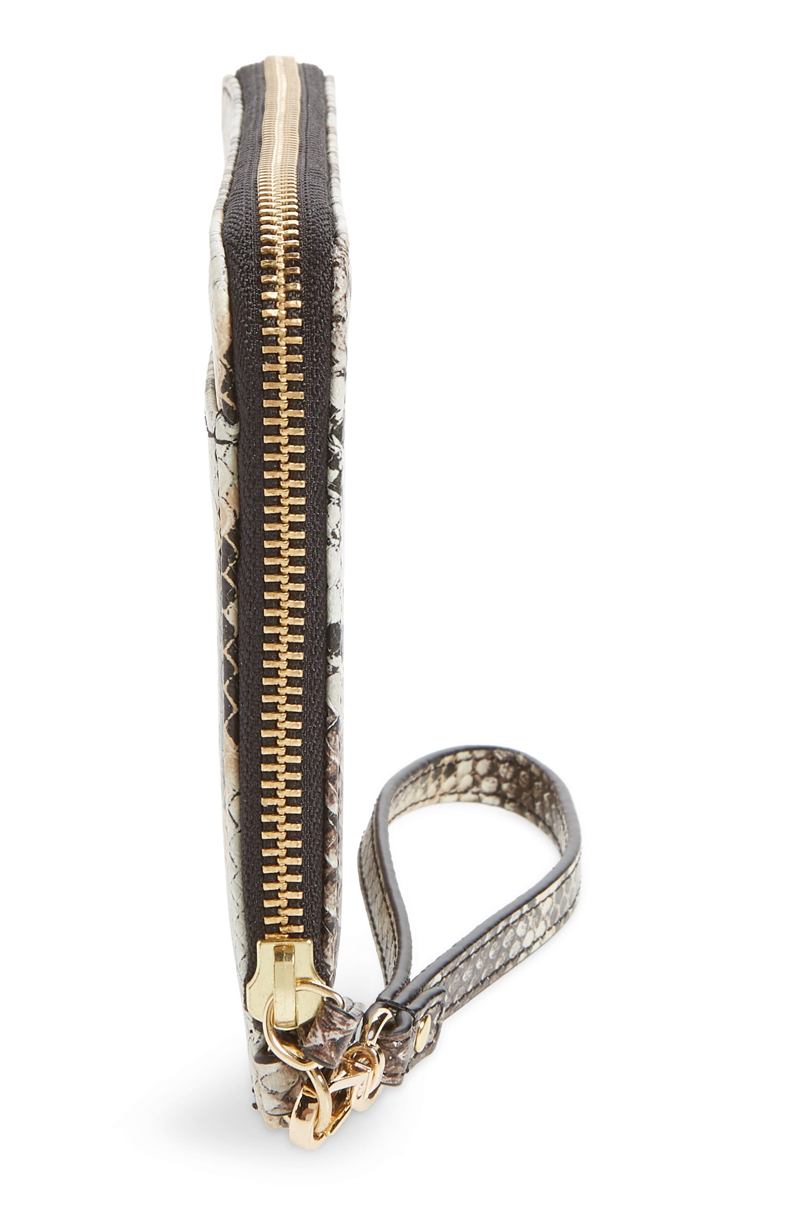 Nordstrom Amal Snakeskin Print Leather Clutch, Alternate, color, 