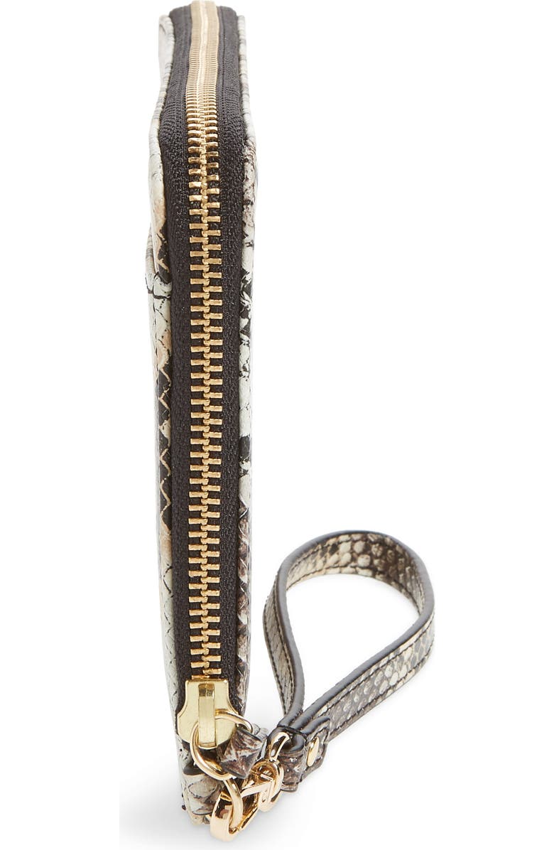 Nordstrom Amal Snakeskin Print Leather Clutch, Alternate, color,