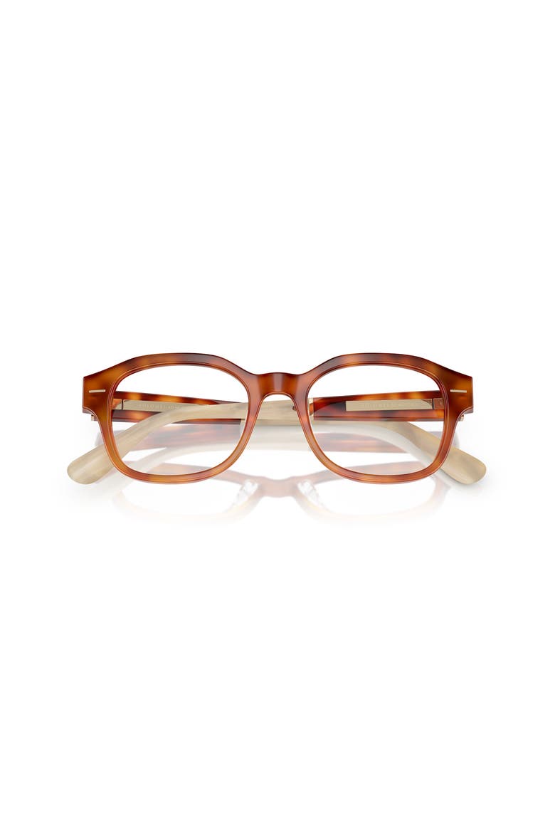 50mm Rectangle optical glasses, Alternate, color, Tortoise