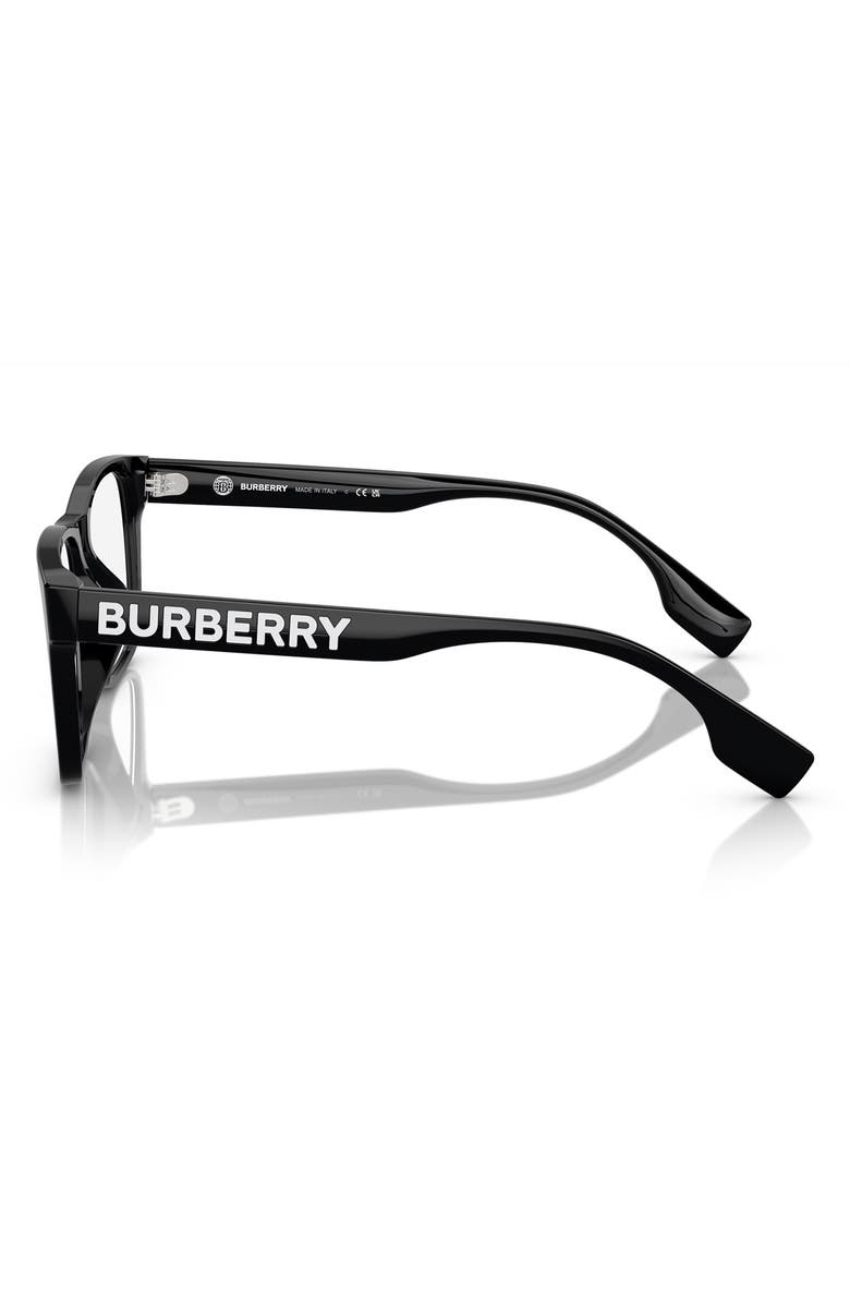 Burberry 55mm Square Optical Glasses, Alternate, color, Black / Demo Lens