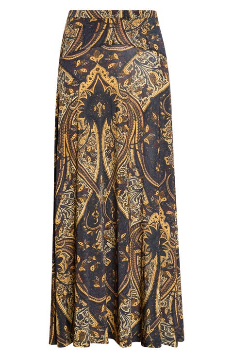 Paola Jersey Midi Skirt