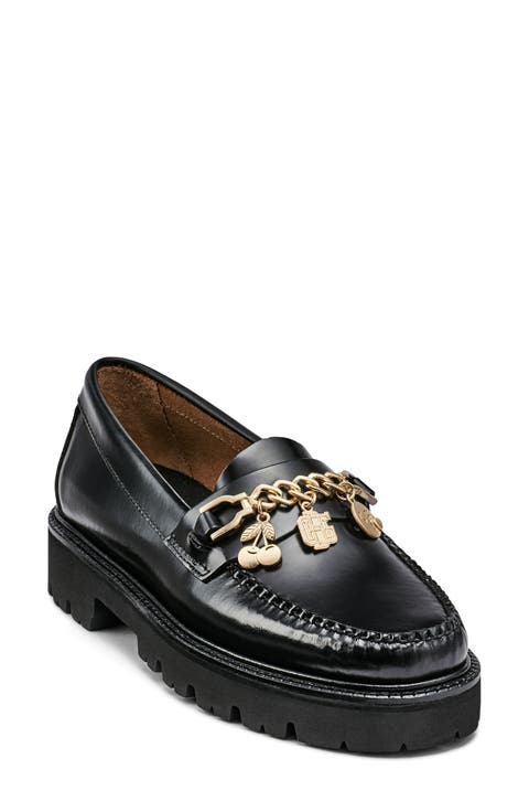 Whitney Super Lug Sole Charm Chain Loafer (Women)
