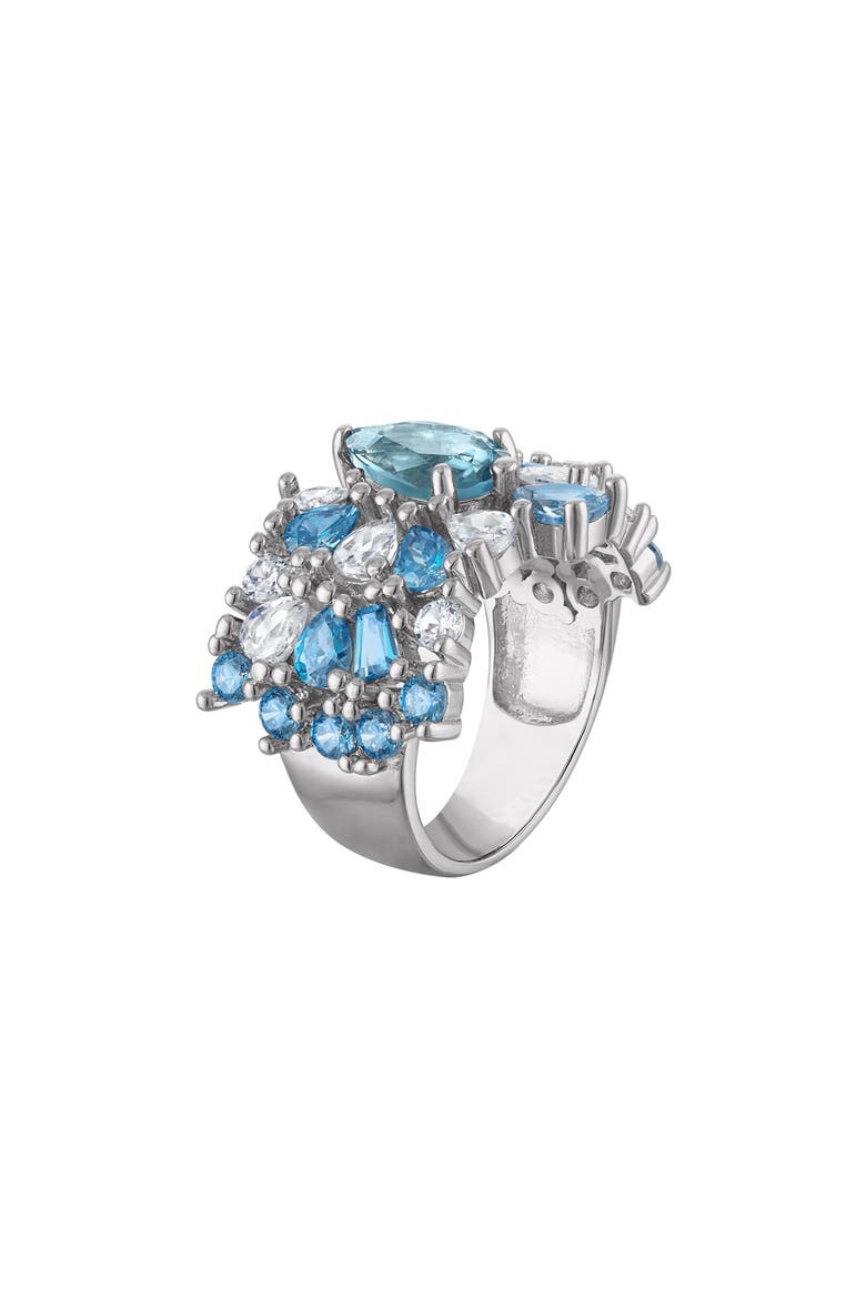 London Sky Blue Statement Ring, Alternate, color, BLUE