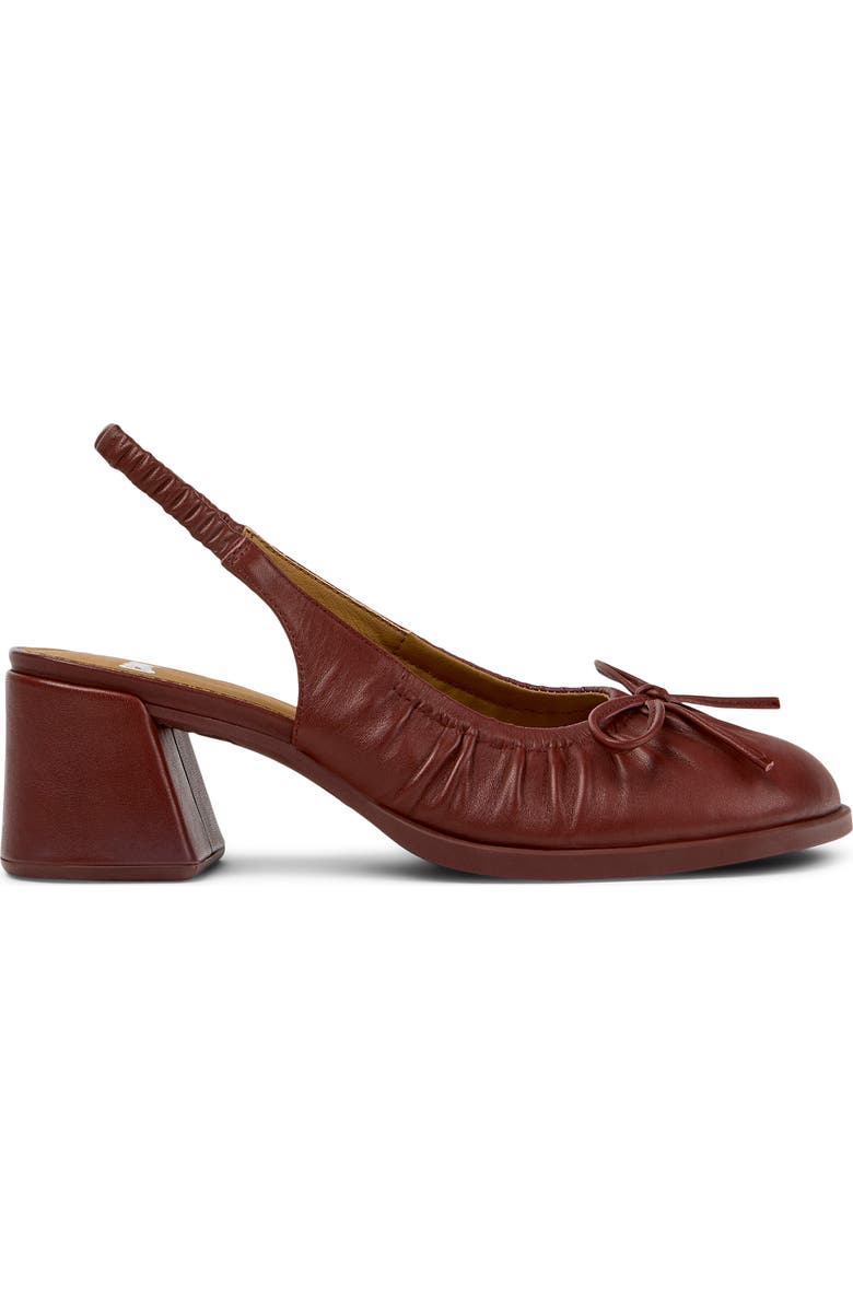 Camper Kora Slingback Pump, Alternate, color, Burgundy