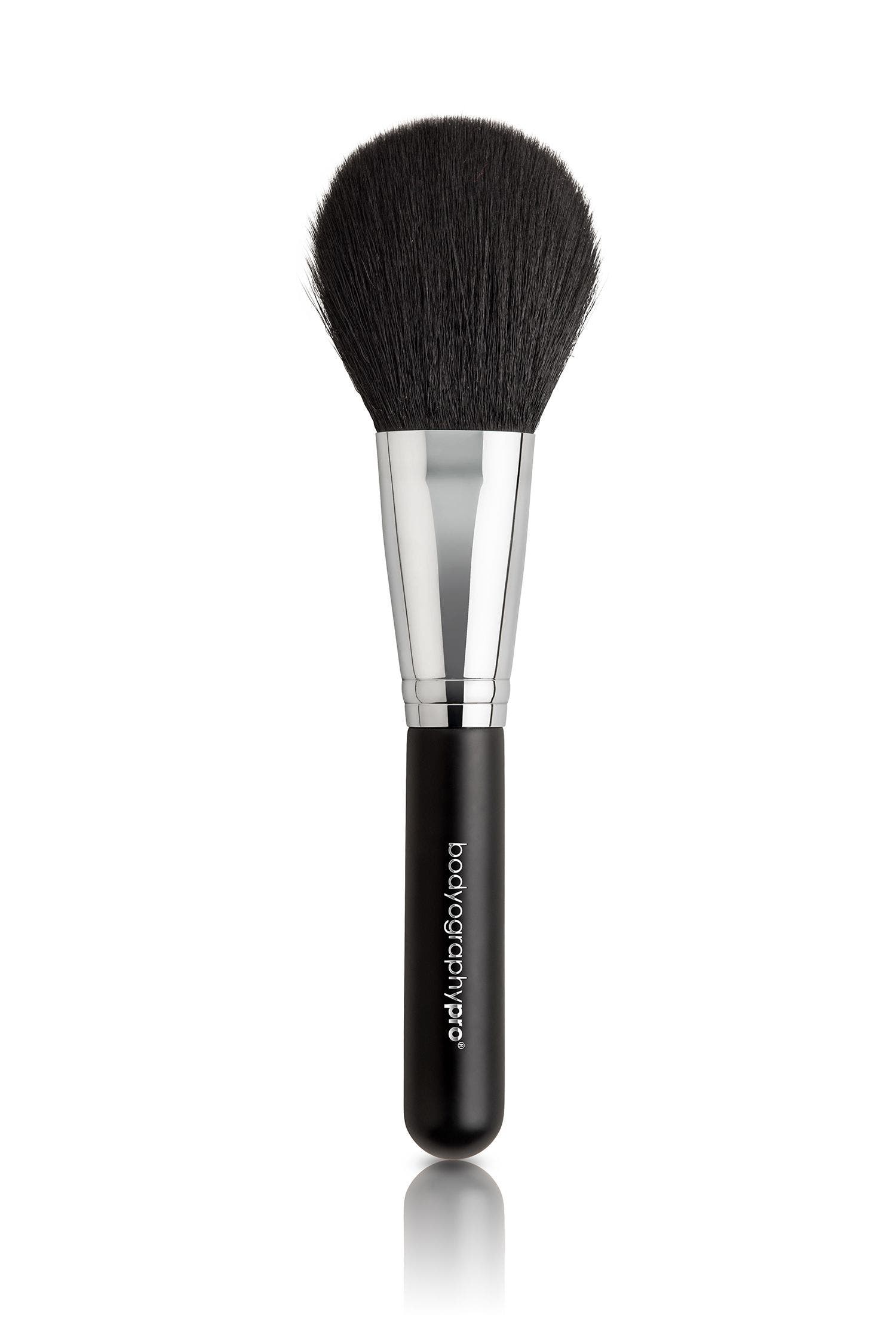 Bodyography Synthetic Makeup Brush Powder Brush in Black 