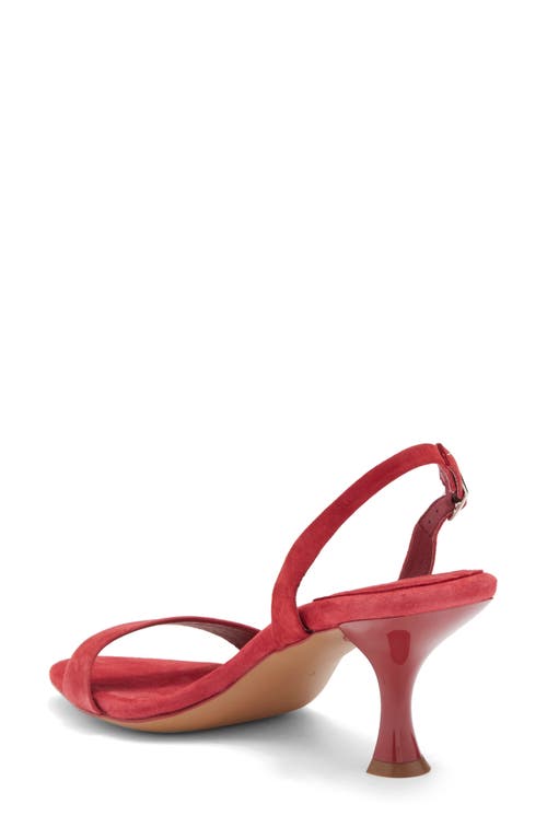 Jeffrey Campbell Augustine Slingback Sandal In Deep Red Suede