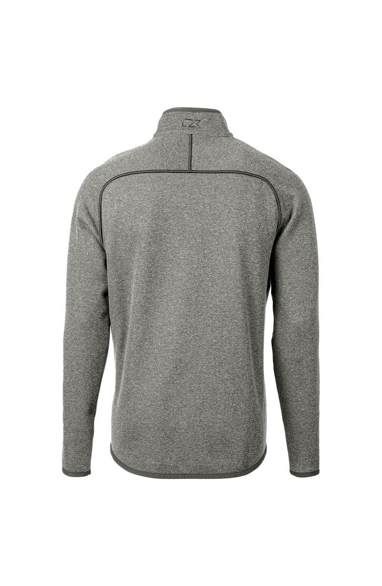 Cutter & Buck Men's Cutter & Buck Heather Gray Air Force Falcons Mainsail Sweater-Knit Full-Zip Jacket, Alternate, color, 