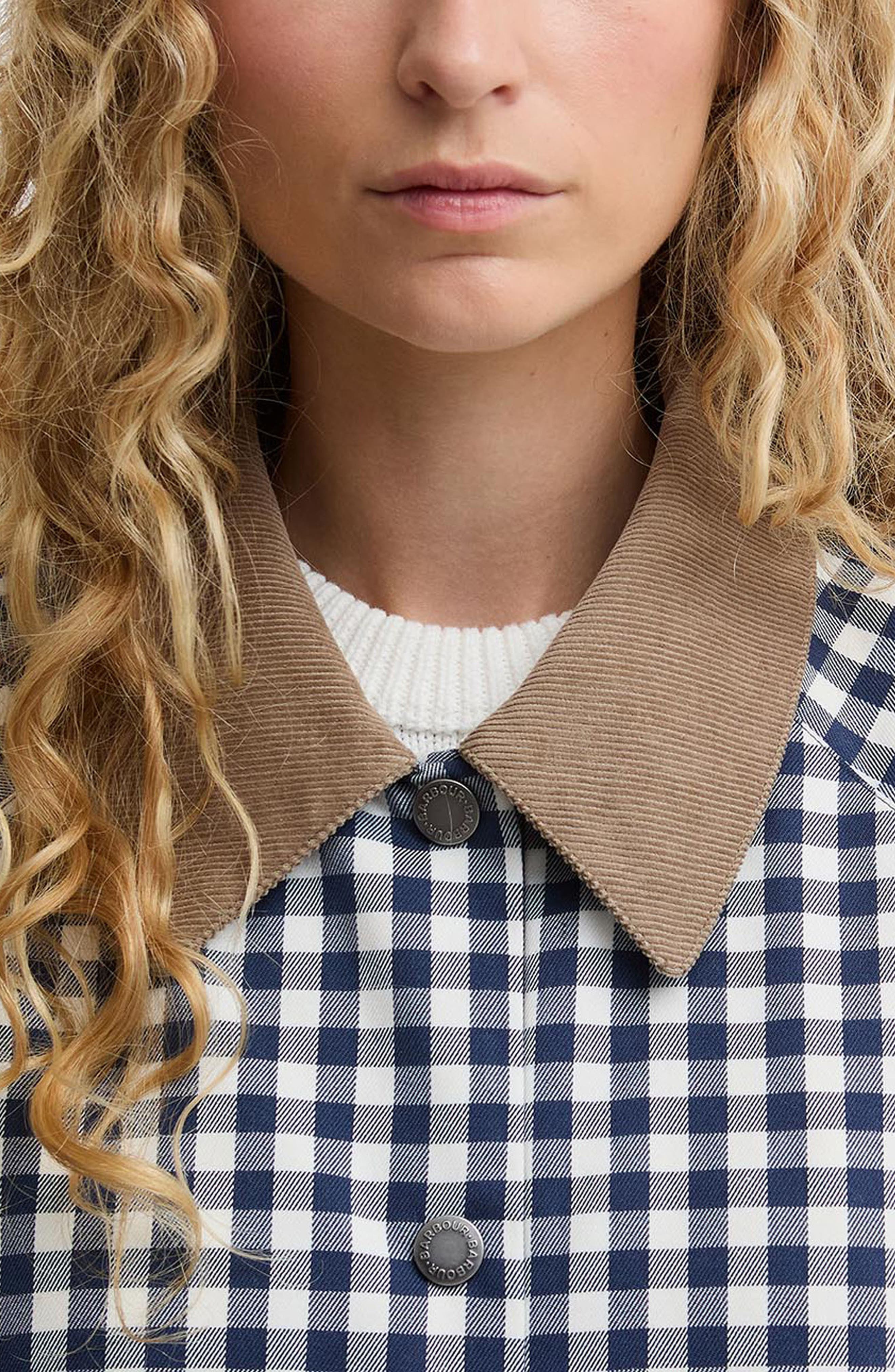 Женские куртки Barbour Ovingham Check Print Jacket — фото 4