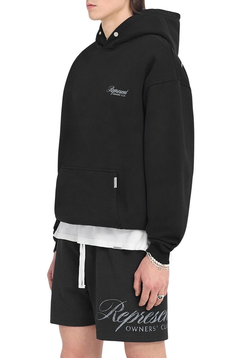 Represent Owners Club Graphic Hoodie, Alternate, color, Black
