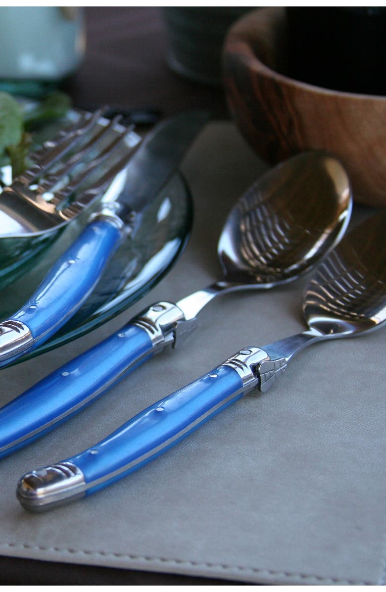 FRENCH HOME 20-Piece Laguiole French Blue Flatware Set, Alternate, color, Blue