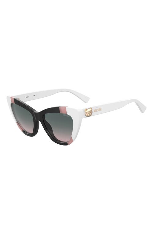 Moschino 54mm Gradient Cat Eye Sunglasses In Multi