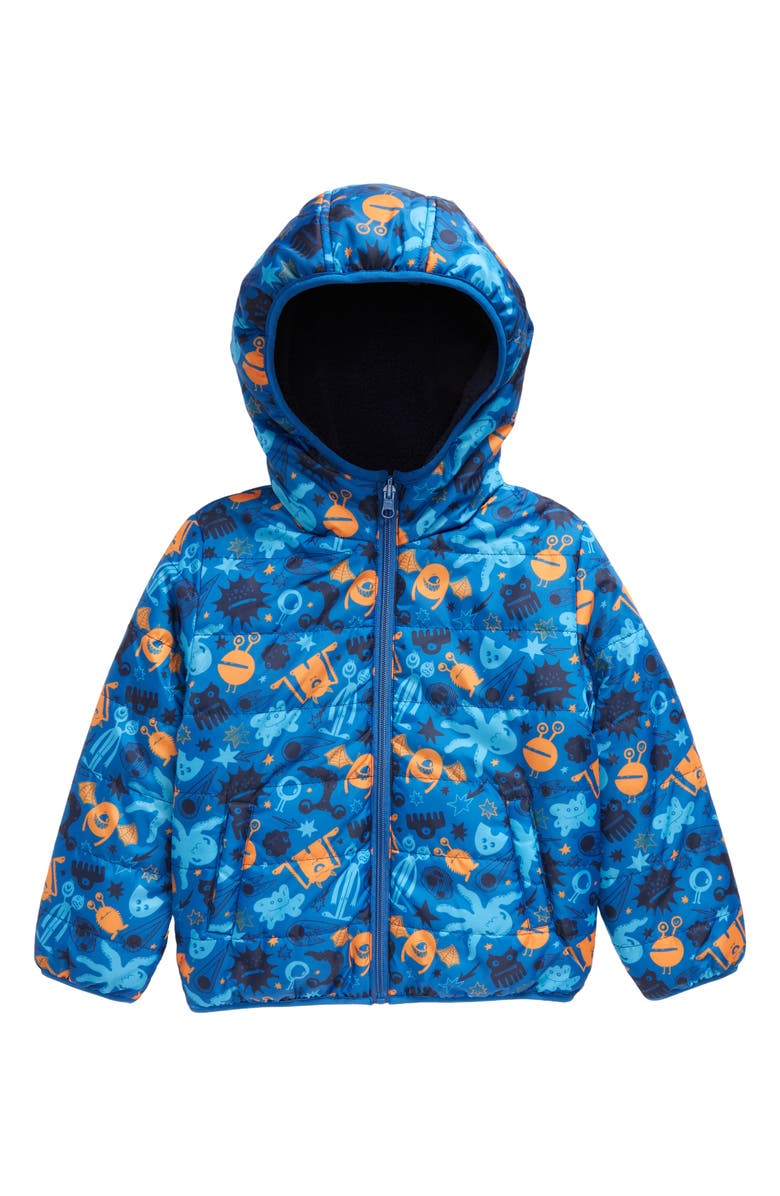 Tucker + Tate Kid's Reversible Hooded Fleece Jacket, Main, color, 