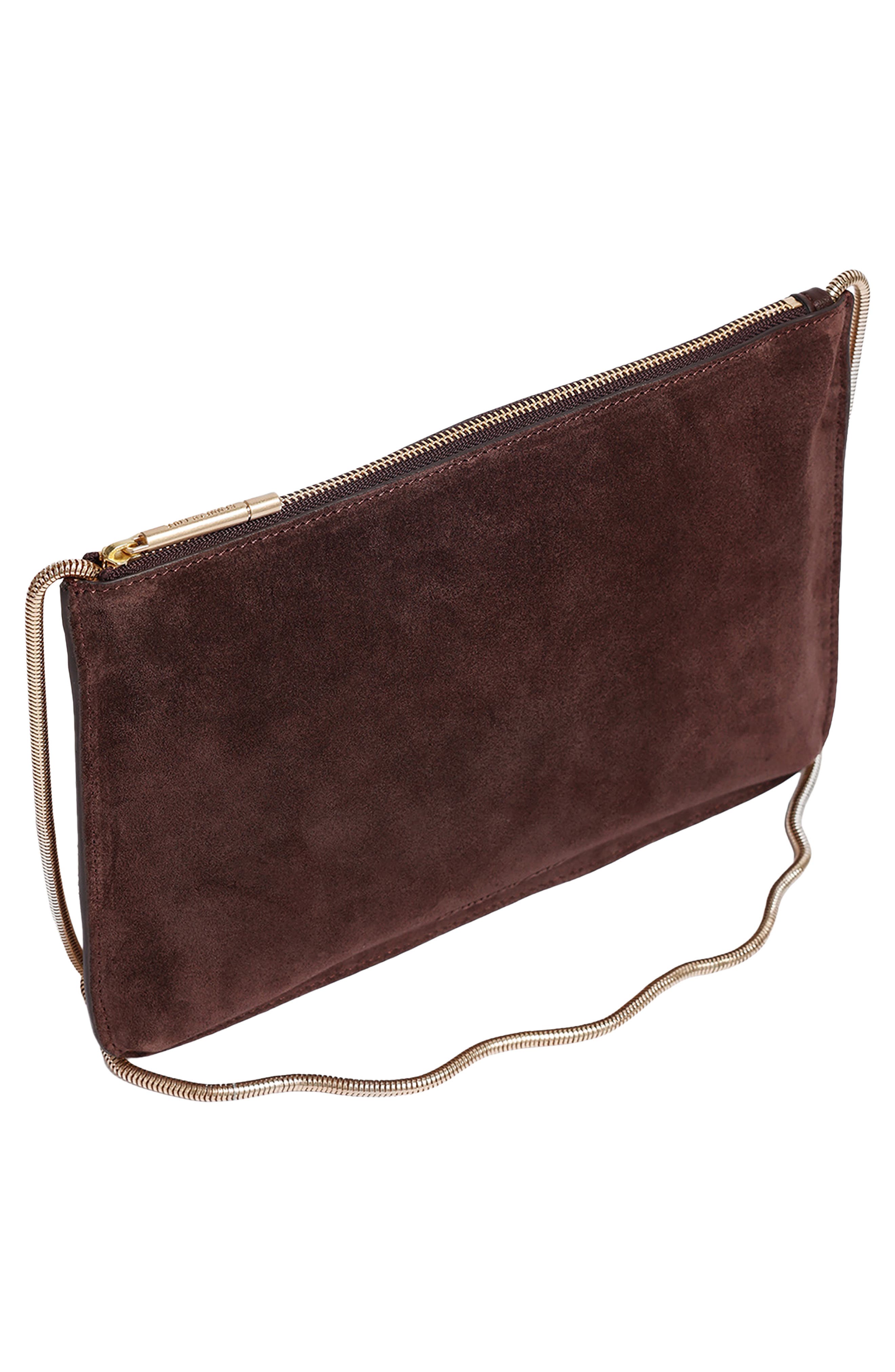 Highline Disco Leather Crossbody Bag, Alternate, color, CHOCOLATE