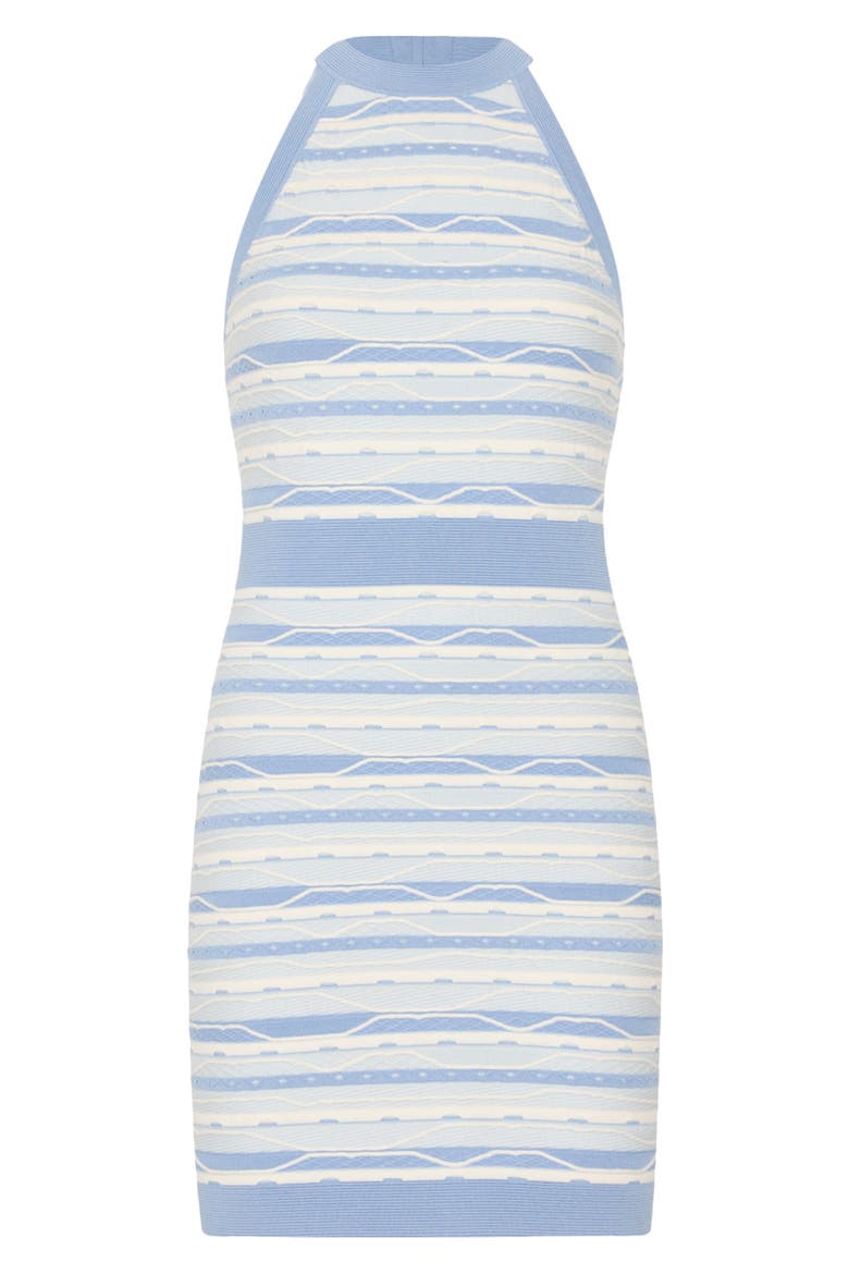 Sadie Stripe Sleeveless Minidress, Alternate, color, BLUE MULTI