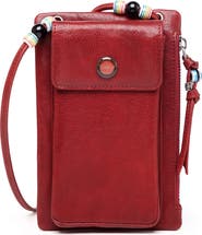 OLD TREND Rillet Leather Crossbody Wallet