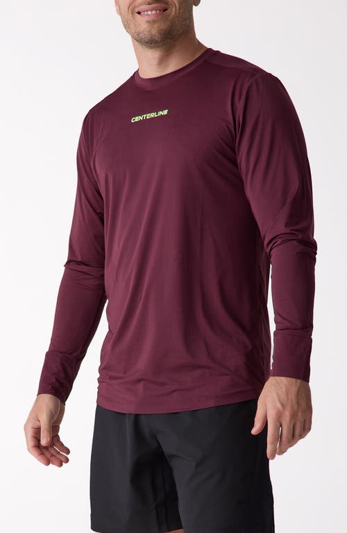 Centerline Athletics Long Sleeve In Burgundy
