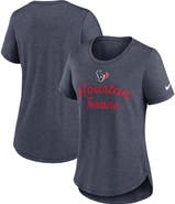 Nike Women's Nike Navy Houston Texans Script Tri-Blend T-Shirt