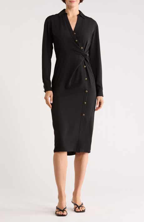 Veronica Beard Wright Long Sleeve Shirtdress