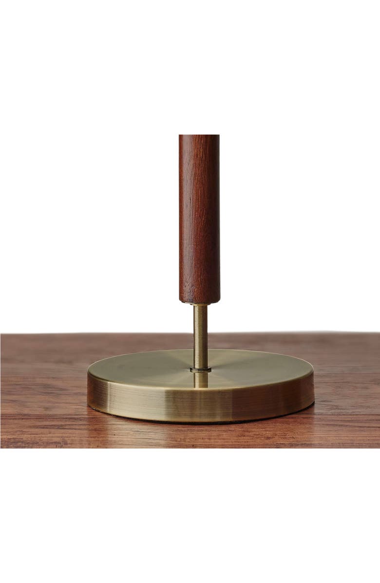 ADESSO LIGHTING Hamilton Table Lamp, Alternate, color, Walnut With Antique Brass