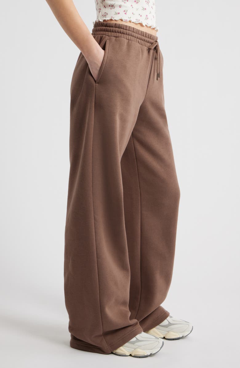 BP. Baggy Wide Leg Sweatpants, Alternate, color, Brown Quartz