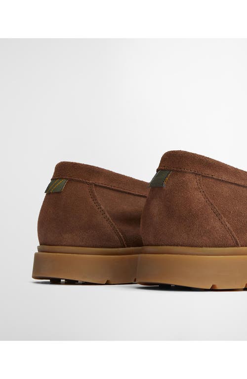 Barbour Carty Moc Toe Loafer In Choco