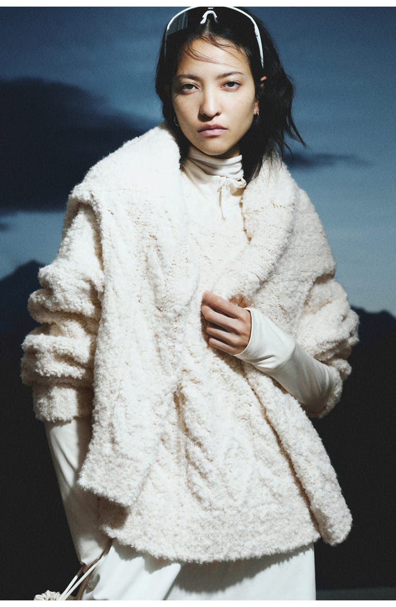 H&M Cable-knit Jumper, Main, color, Cream