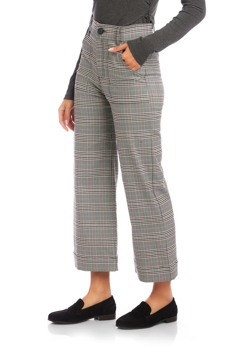 FIFTEEN TWENTY Rylee Wide Leg Crop Pants, Alternate, color, Plaid