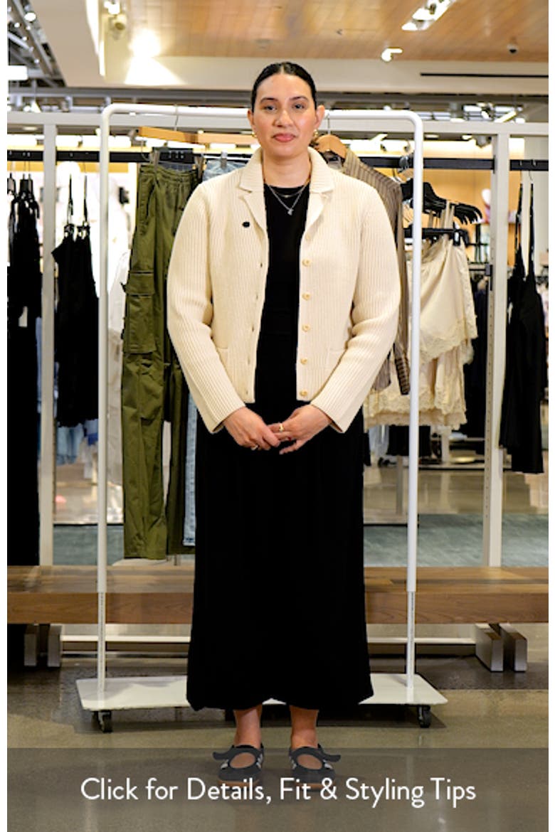 Pocket Cotton Blend Sweater Jacket video