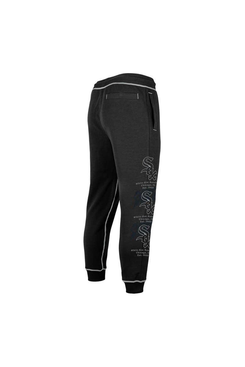 Men's New Era Black Chicago White Sox Team Split Jogger Pants, Alternate, color, Black