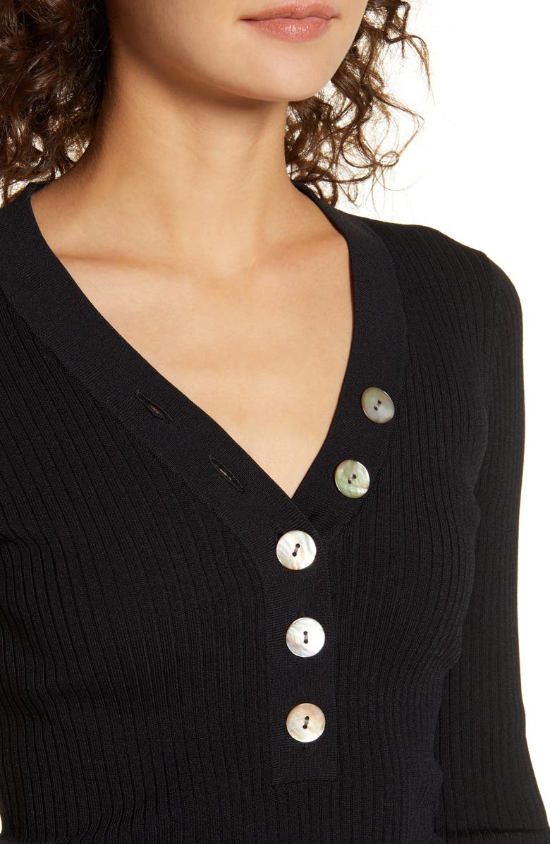 Nobody Denim Nolita Ribbed Long Sleeve Top, Alternate, color, 