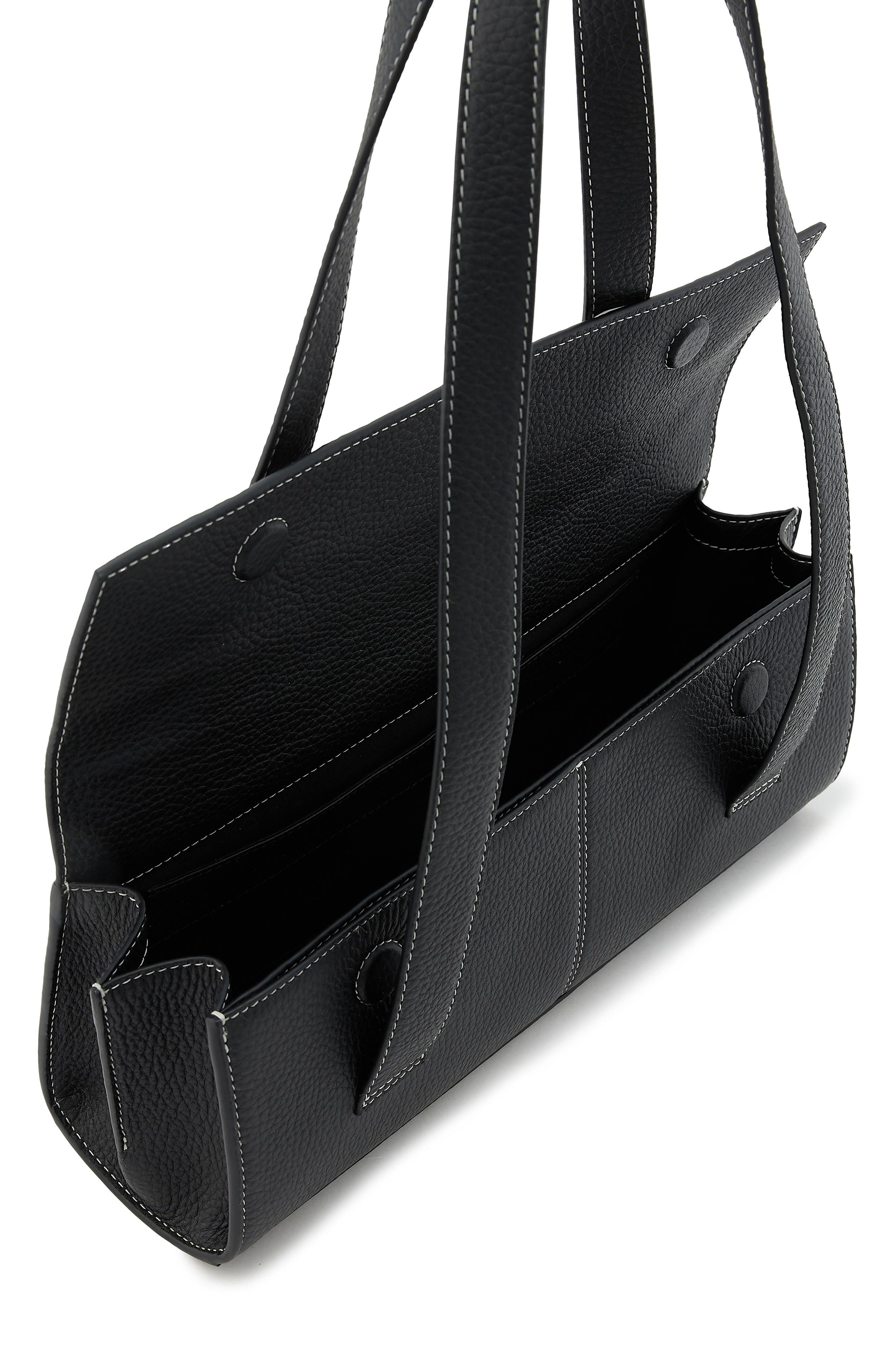 behno Michelle Pebble Leather Shoulder Bag, Alternate, color, 