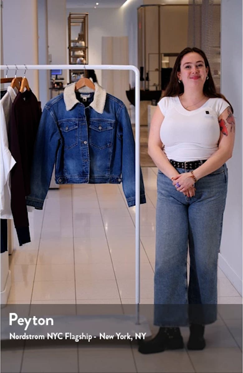 Fleece Collar Jean Jacket, sales video thumbnail