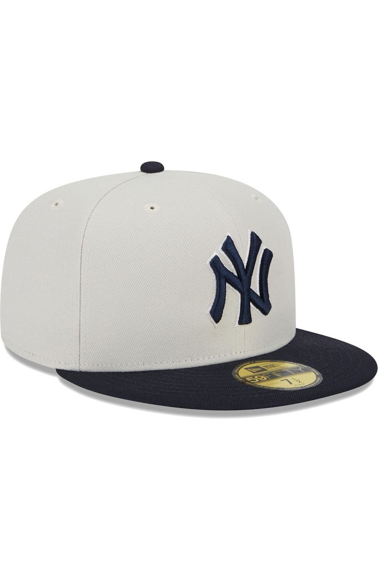 New Era Men's New Era Gray/Navy New York Yankees World Class Back Patch 59FIFTY Fitted Hat, Alternate, color, Gray