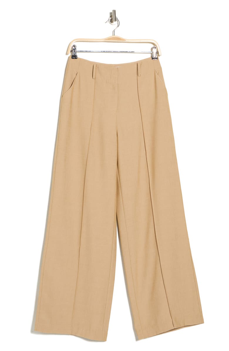 Lucy Paris Freddie Pleated Wide Leg Pants, Alternate, color, Camel