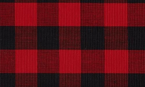 Design Imports Buffalo Check Set Of 4 Placemats In Red
