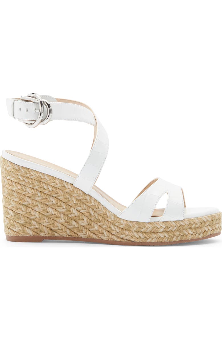 Stuart Weitzman Zuzu Espadrille Wedge Sandal, Alternate, color, White.