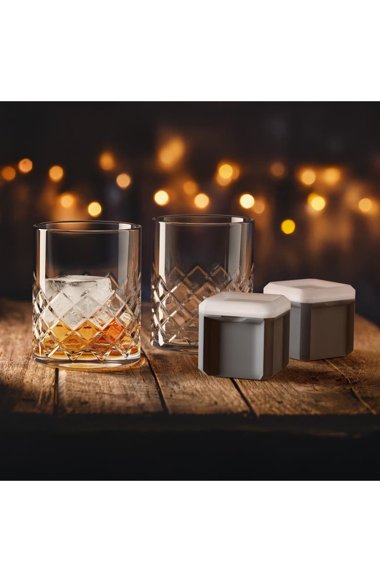 FINAL TOUCH Yarai Double Old-Fashioned Glass Set, Alternate, color, Clear