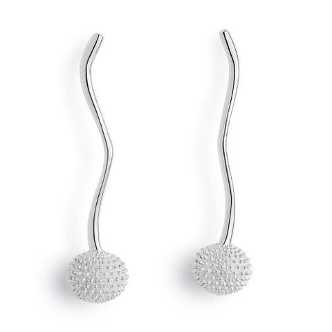 Pom Pom Drop Earrings