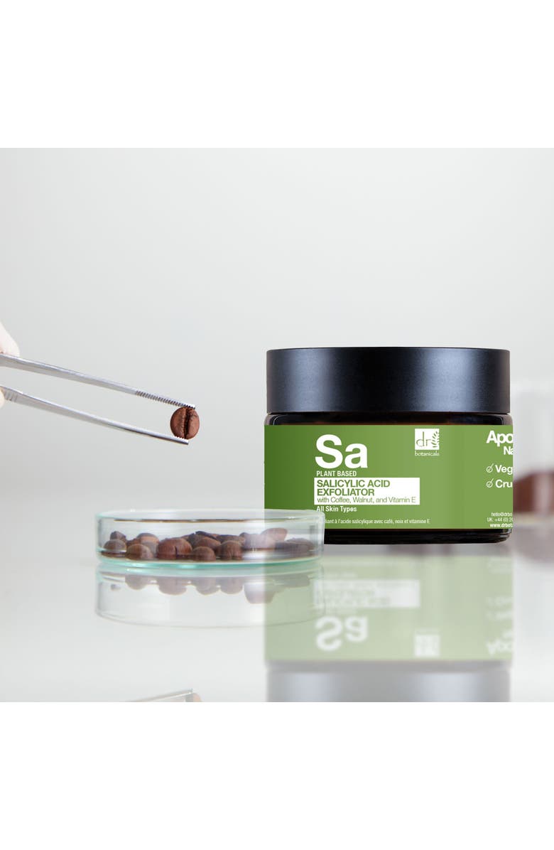 DR BOTANICALS Salicylic Acid Exfoliator with Coffee, Walnut 
Vitamin E 60ml x 2 Duo Set, Alternate, color, White