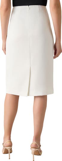 Zip Skimmer Taffeta Skirt