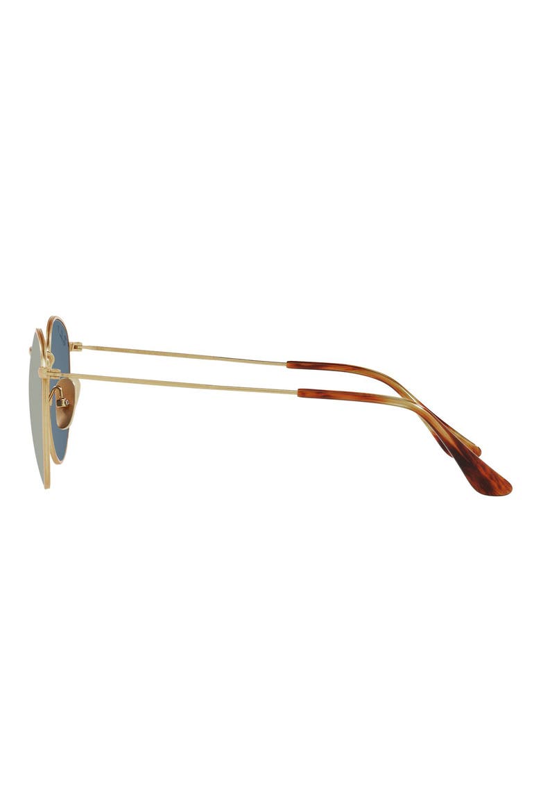 Titanium 50mm Gradient Round Sunglasses, Alternate, color, GOLD