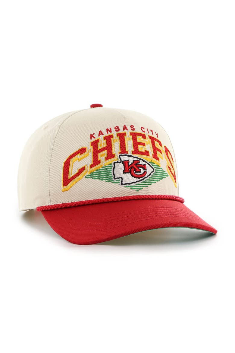 Men's '47  Cream Kansas City Chiefs Pomona Rope Adjustable Hitch Hat, Alternate, color, Cream