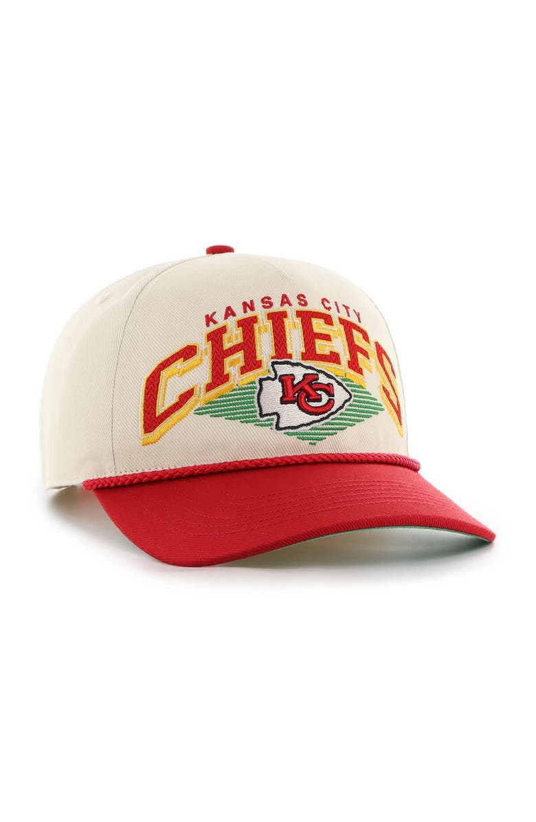 '47 Men's '47  Cream Kansas City Chiefs Pomona Rope Adjustable Hitch Hat, Alternate, color, Cream