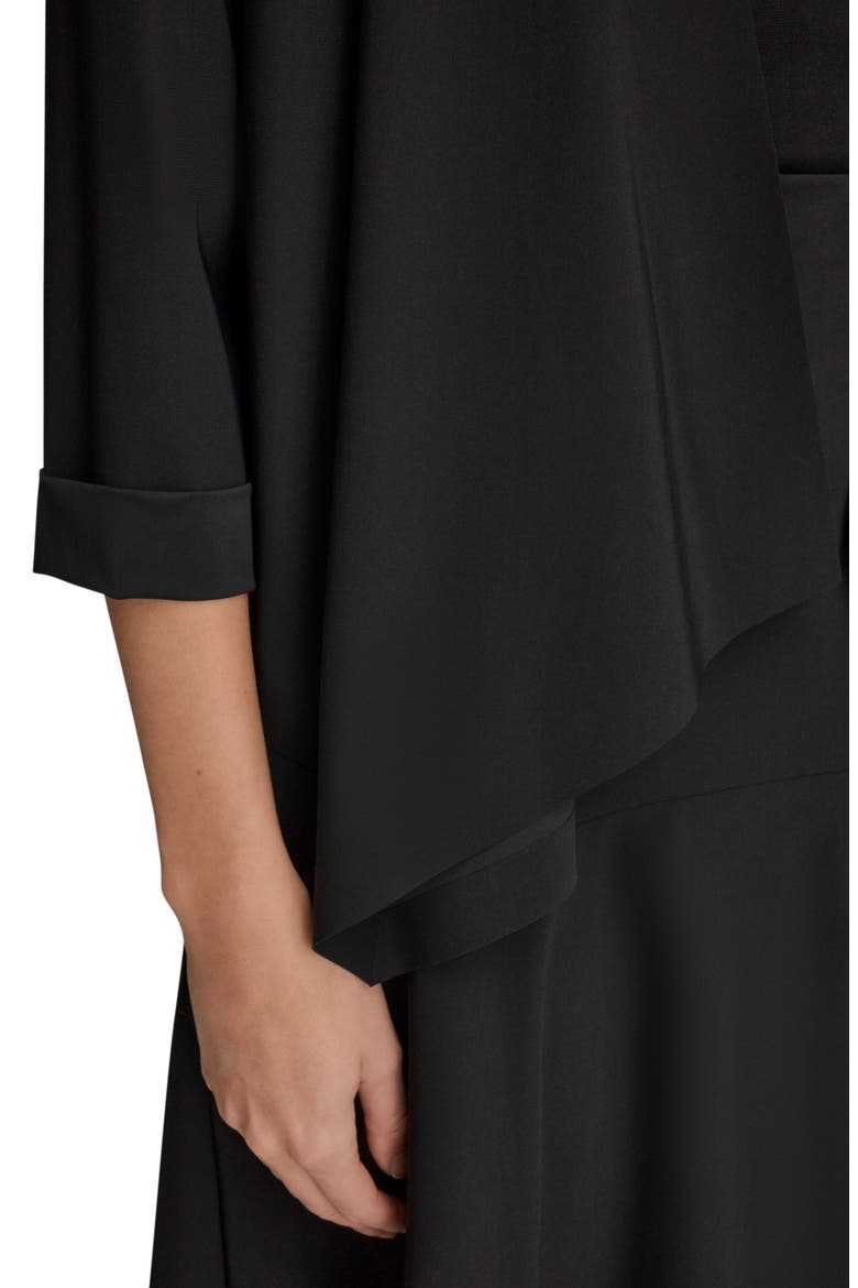 Open Front Jacket, Alternate, color, BLACK
