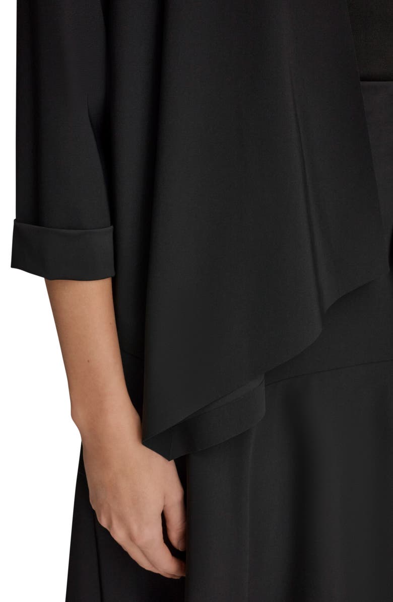 Donna Karan New York Open Front Jacket, Alternate, color, Black