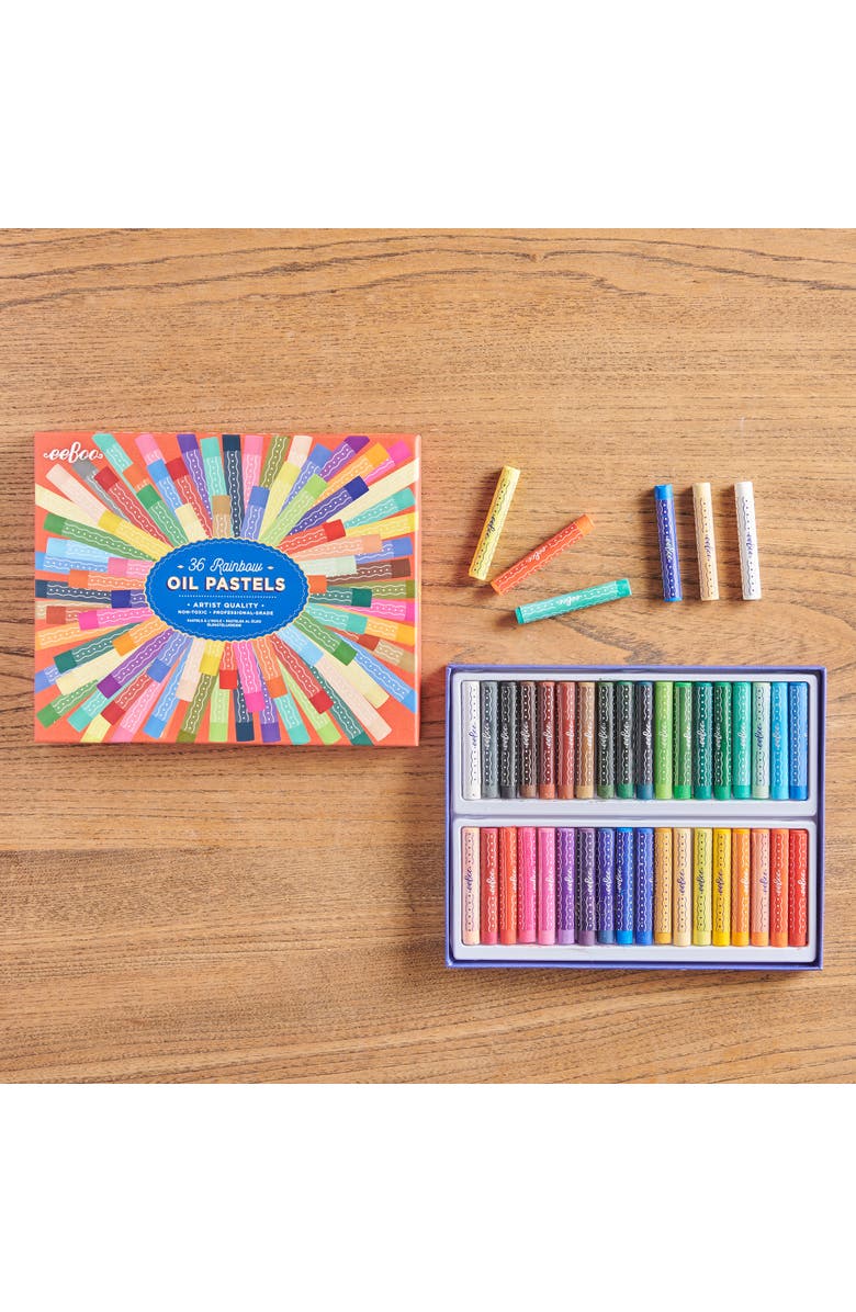 eeBoo Oil Pastels, Rainbow, 36 Colors, Alternate, color, 